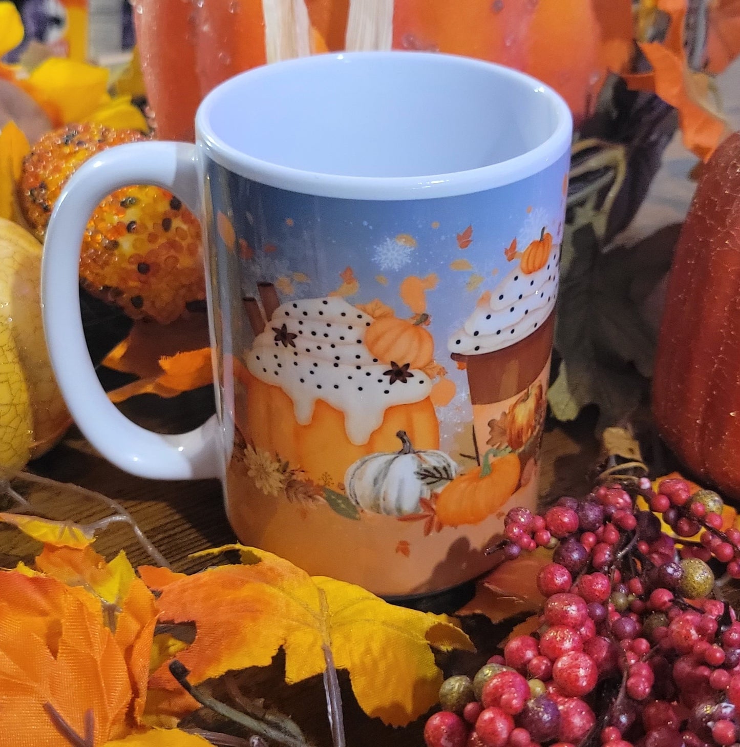 Fall Pumpkin's 15oz Ceramic Mug