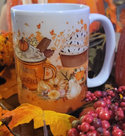 Fall Pumpkin's 15oz Ceramic Mug