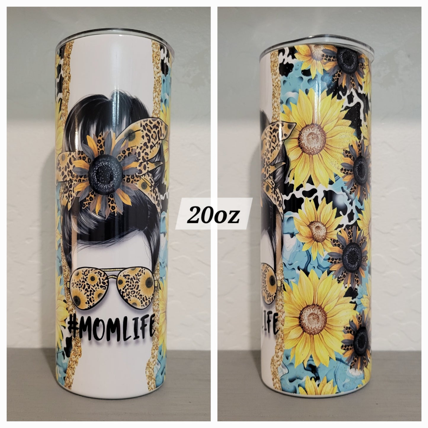 Mom Life Sunflowers 20oz Tumbler *Quick Sale*