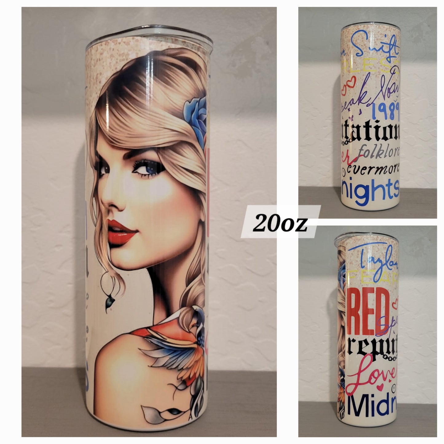 A Taylor Swift 20oz Tumbler *Quick Sale*