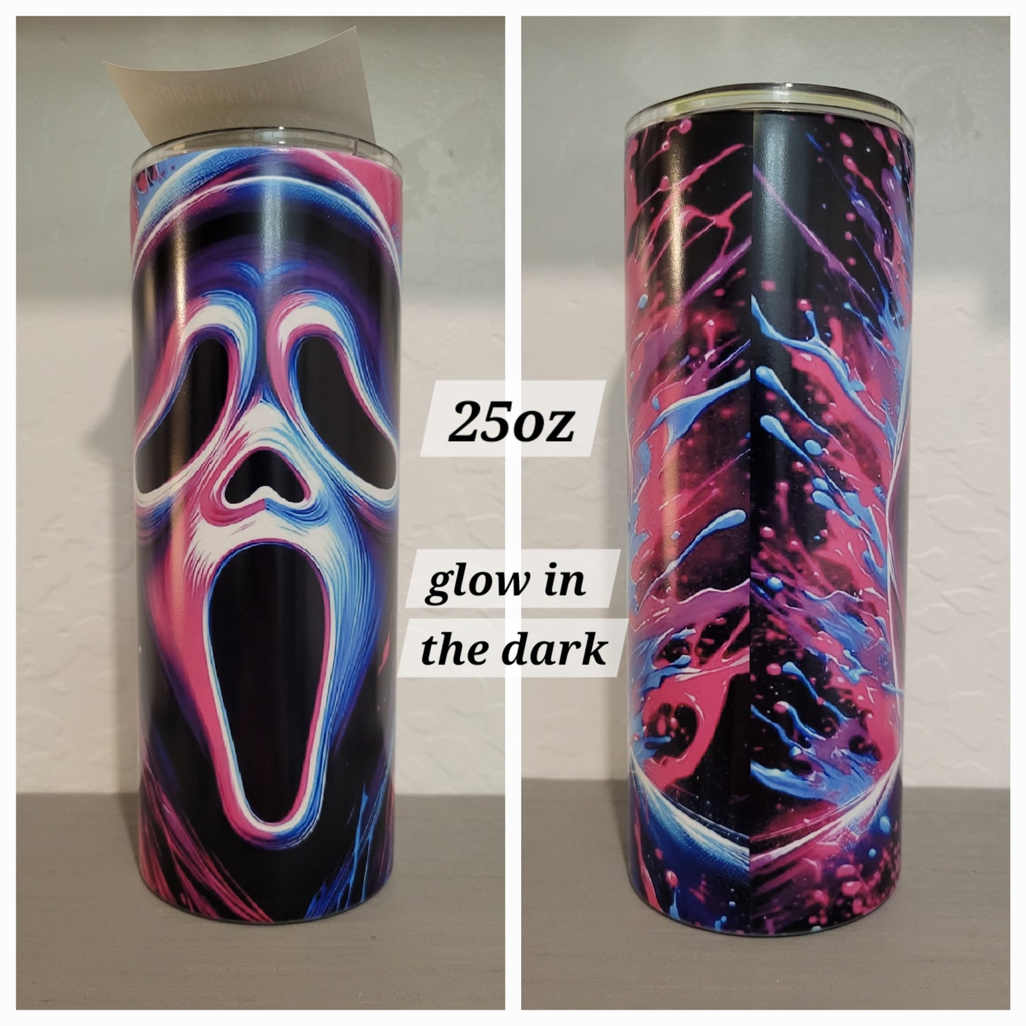 25oz Glow In The Dark Horror Tumblers *Quick Sale*