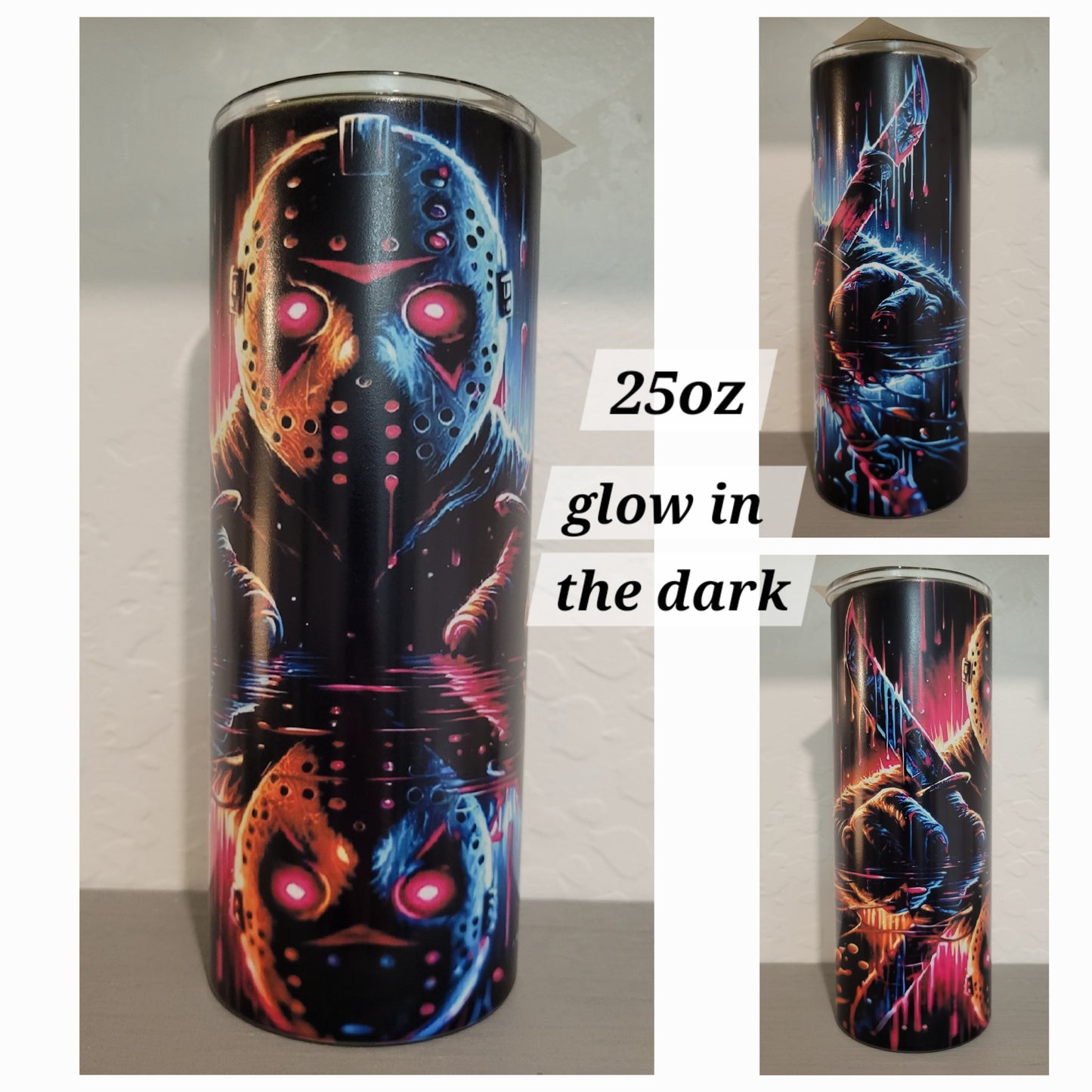 25oz Glow In The Dark Horror Tumblers *Quick Sale*