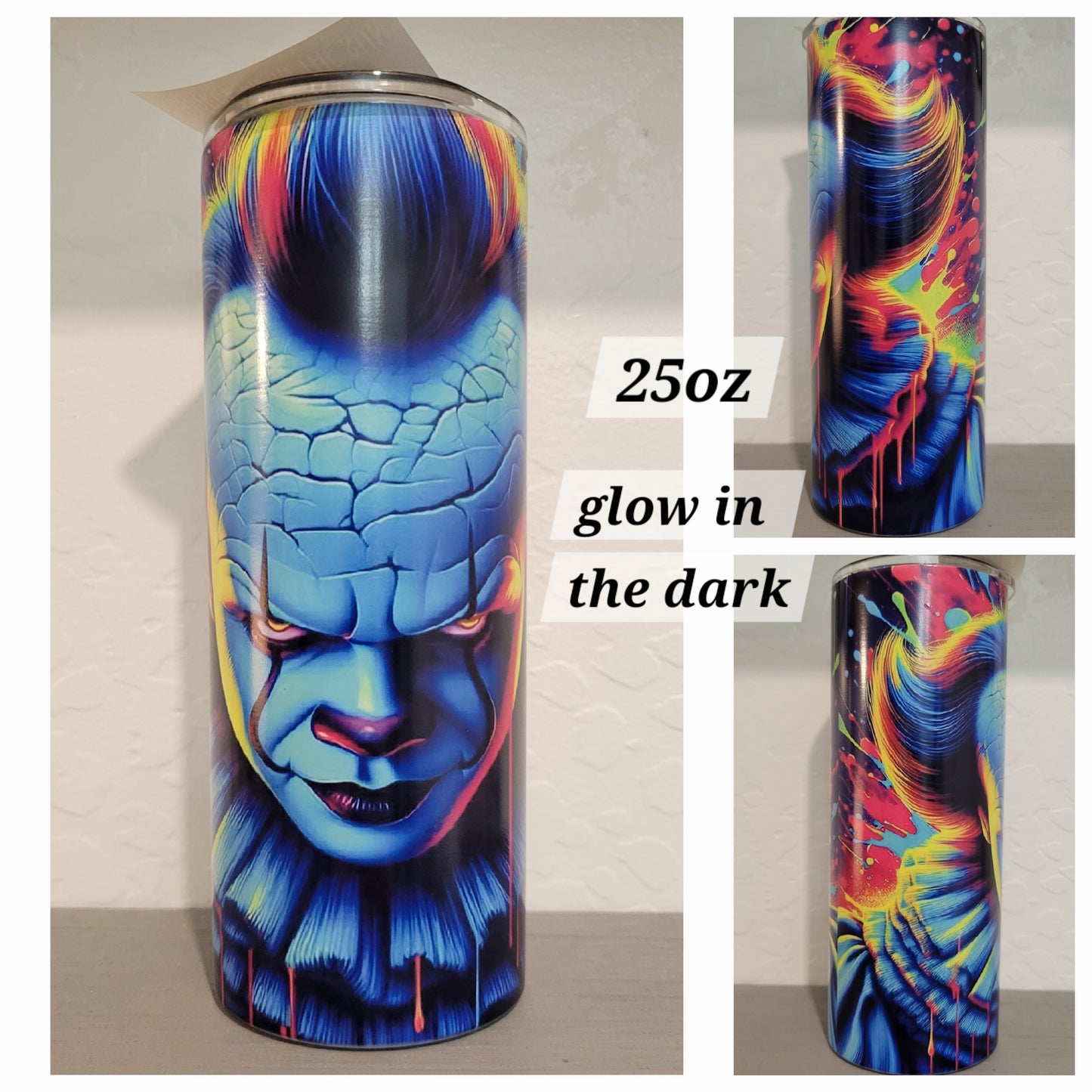 25oz Glow In The Dark Horror Tumblers *Quick Sale*