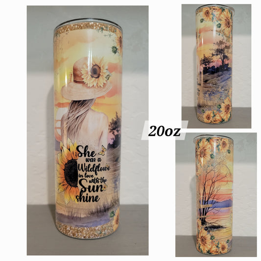 She Was a Wildflower 20oz Tumbler *Quick Sale*