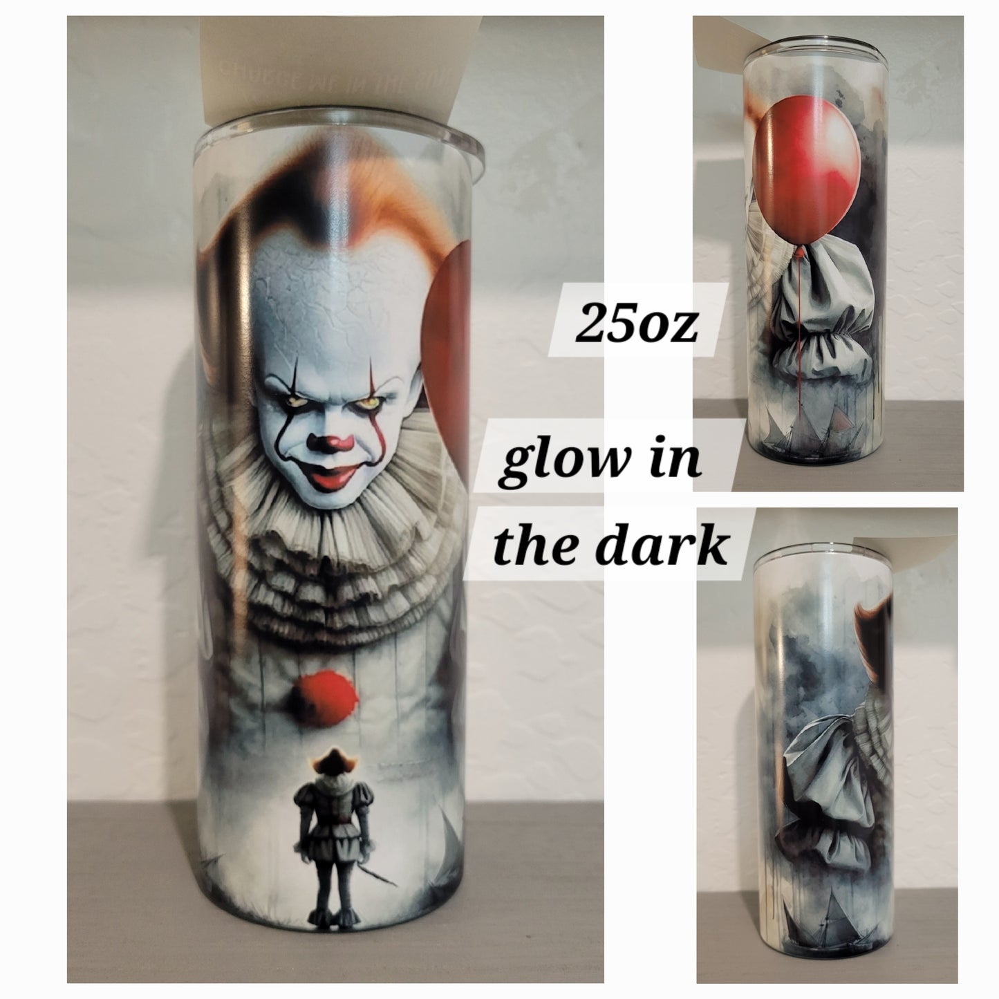 25oz Glow In The Dark Horror Tumblers *Quick Sale*