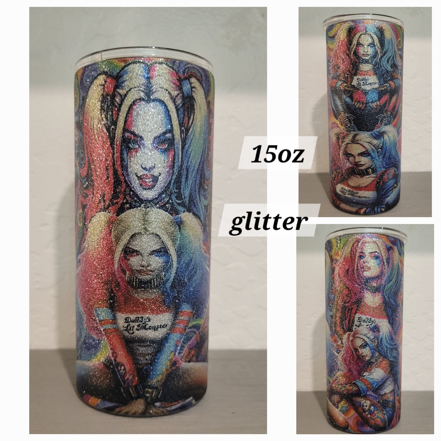 15oz Glitter Assorted Tumblers *Quick Sale*