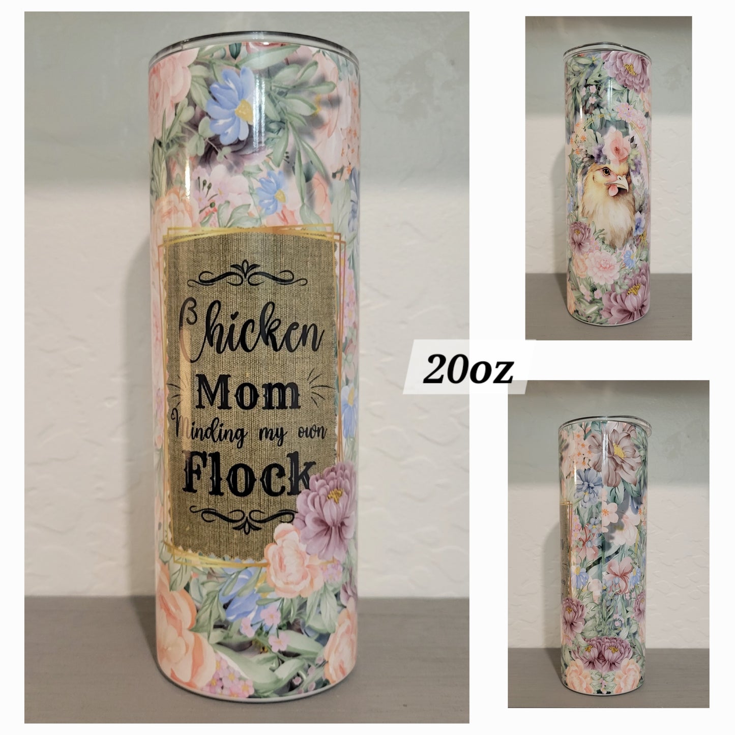 Chicken Mom 20oz Tumbler *Quick Sale*