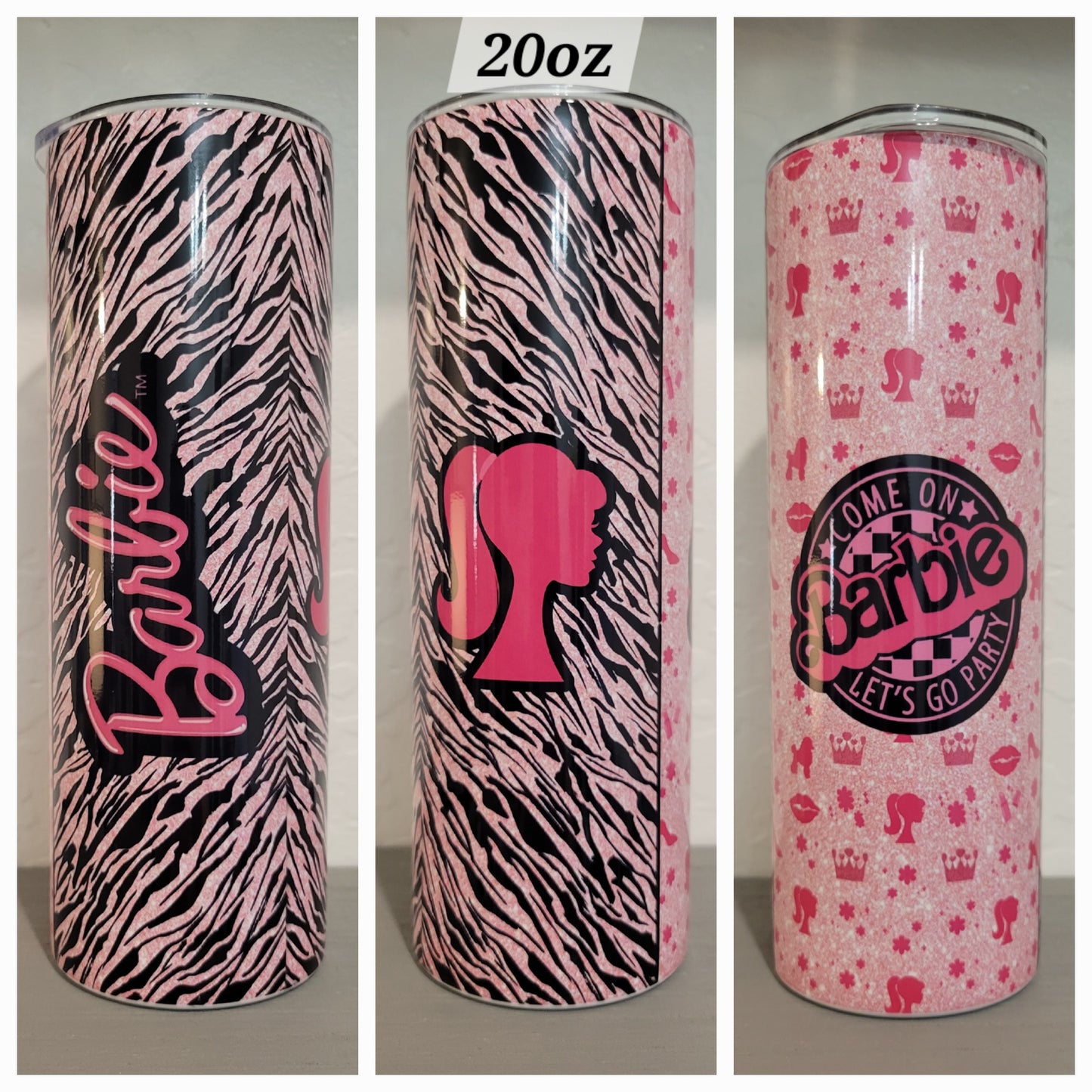 Assorted 20oz Tumblers (Urban Cowboy, Barbie, Taylor Swift, Starbucks) *Quick Sale*