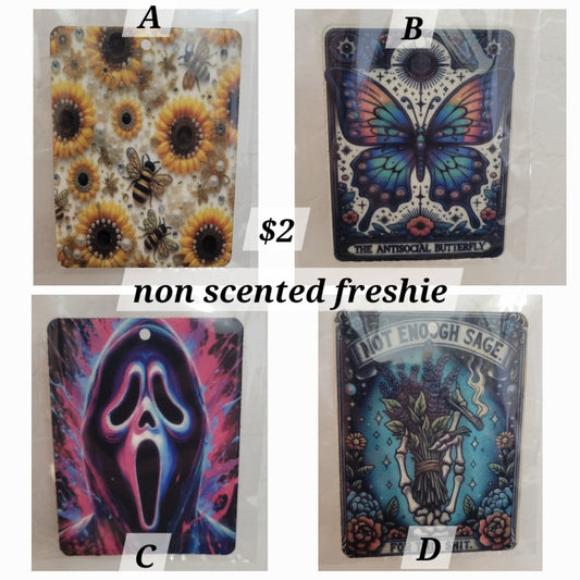 Assorted Non-Scented Freshie (2) *Quick Sale*