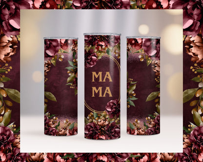 MAMA in Burgundy Tumbler Collection