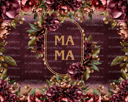 MAMA in Burgundy Tumbler Collection