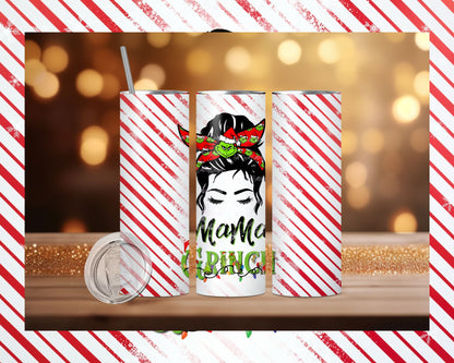 Messy Bun MaMa Grinch Tumbler Collection