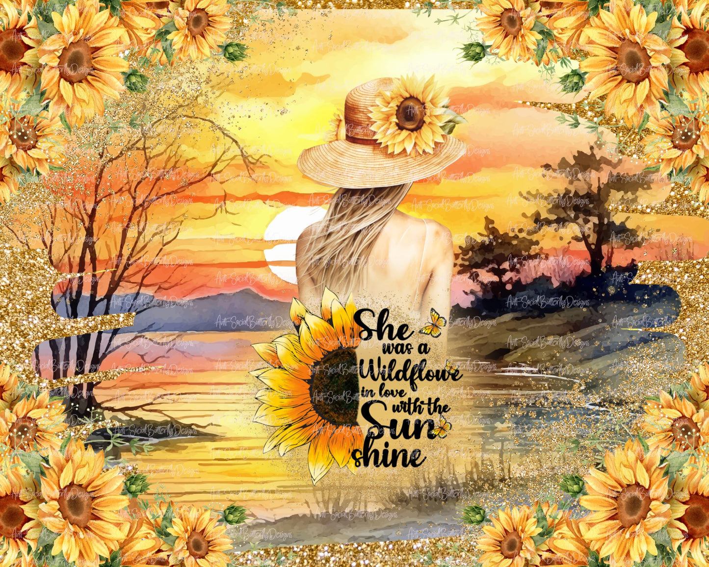 She Was A Wildflower In Love With The Sunshine Tumbler