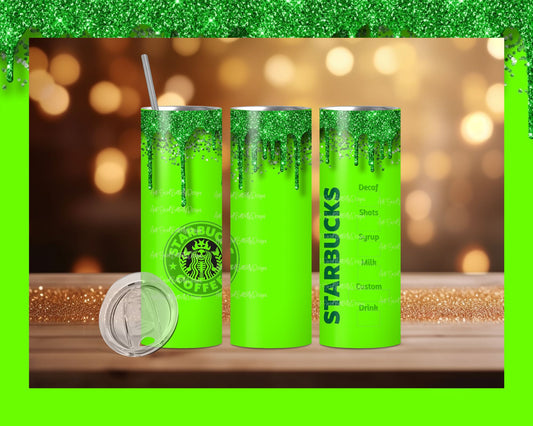 Starbucks Inspired Slime 20oz Tumbler