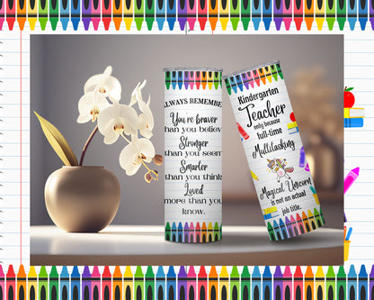 Inspirational Teacher Tumbler Collection