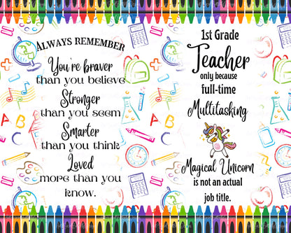 Inspirational Teacher Tumbler Collection