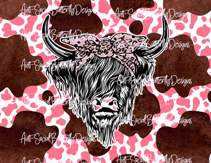 Cowhide Pink Leopard Tumbler