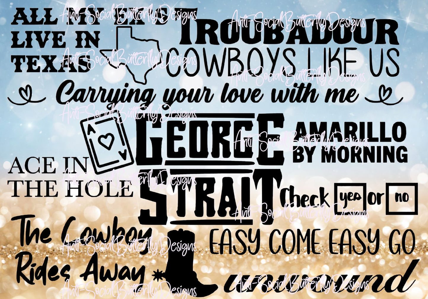 George Strait Inspired Tumblers