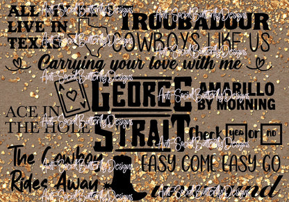 George Strait Inspired Tumblers