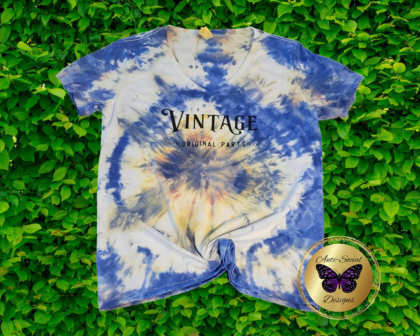 Iced Dyed Juniors and Womans Sizes V-Neck T-Shirt Collection