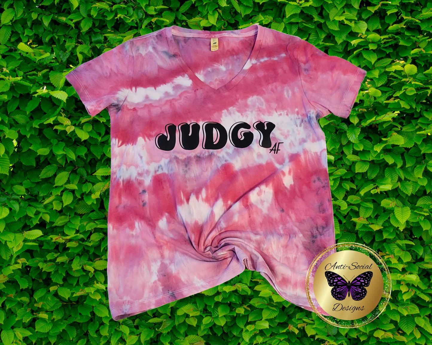 Iced Dyed Juniors and Womans Sizes V-Neck T-Shirt Collection