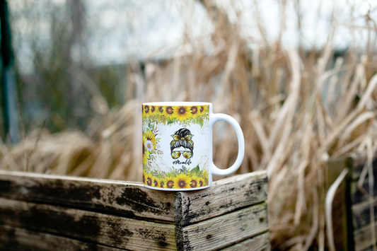 Mom Life Sunflower Mug