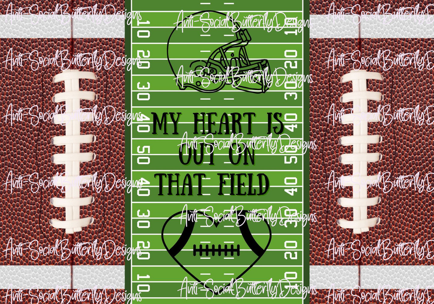 My Heart Is On That Field Tumbler