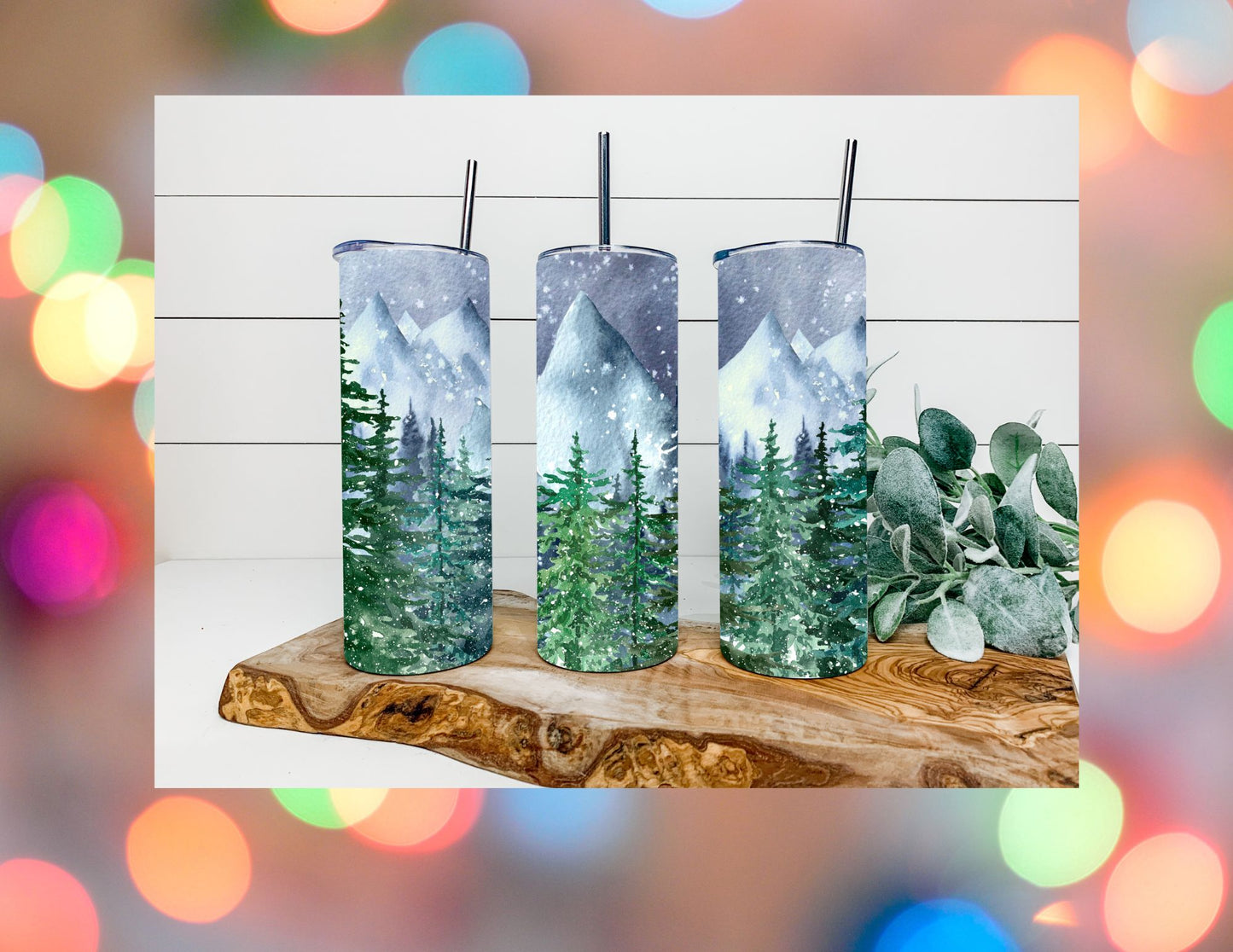 Snowy Mountain Tumbler