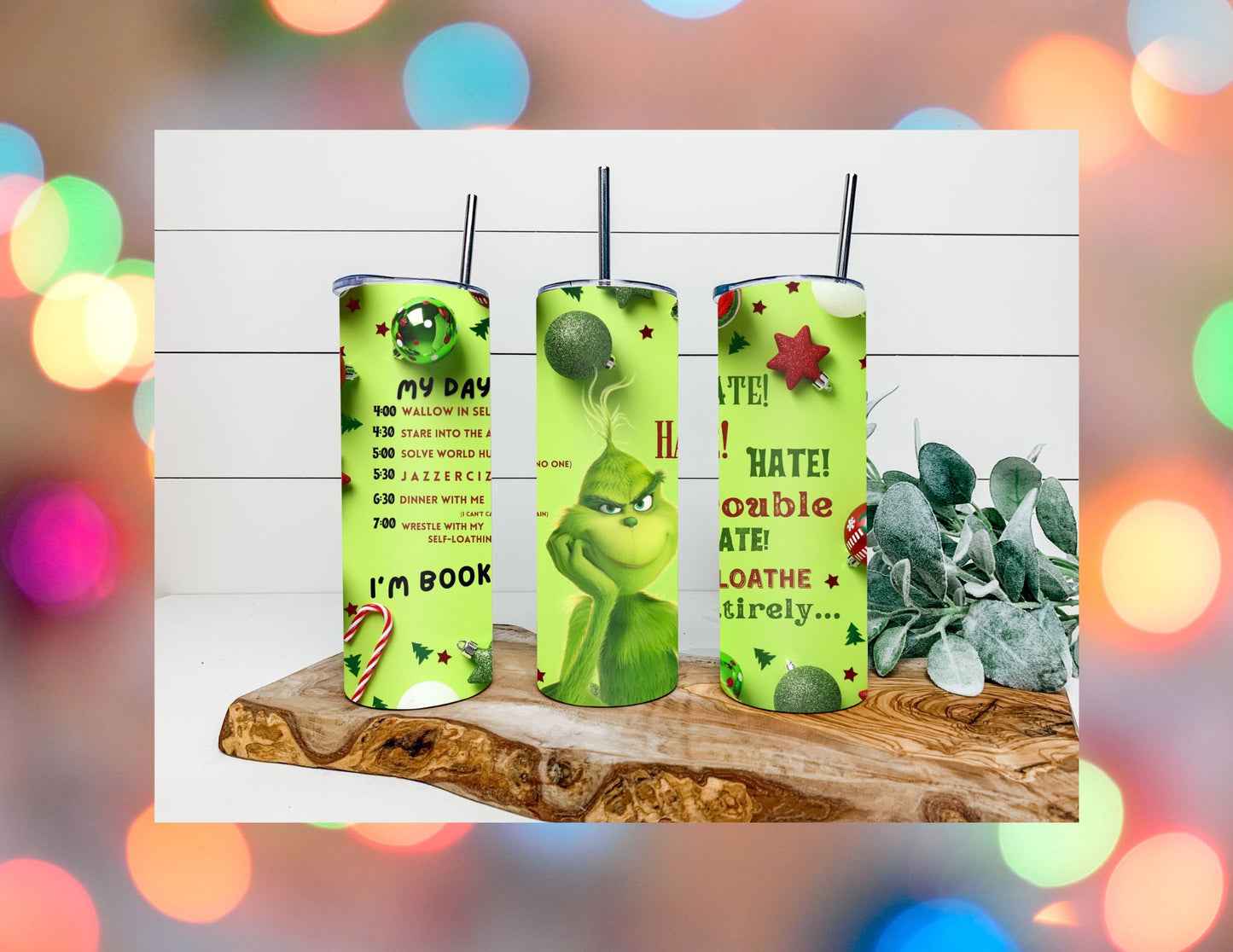 The Grinch Schedule Tumbler