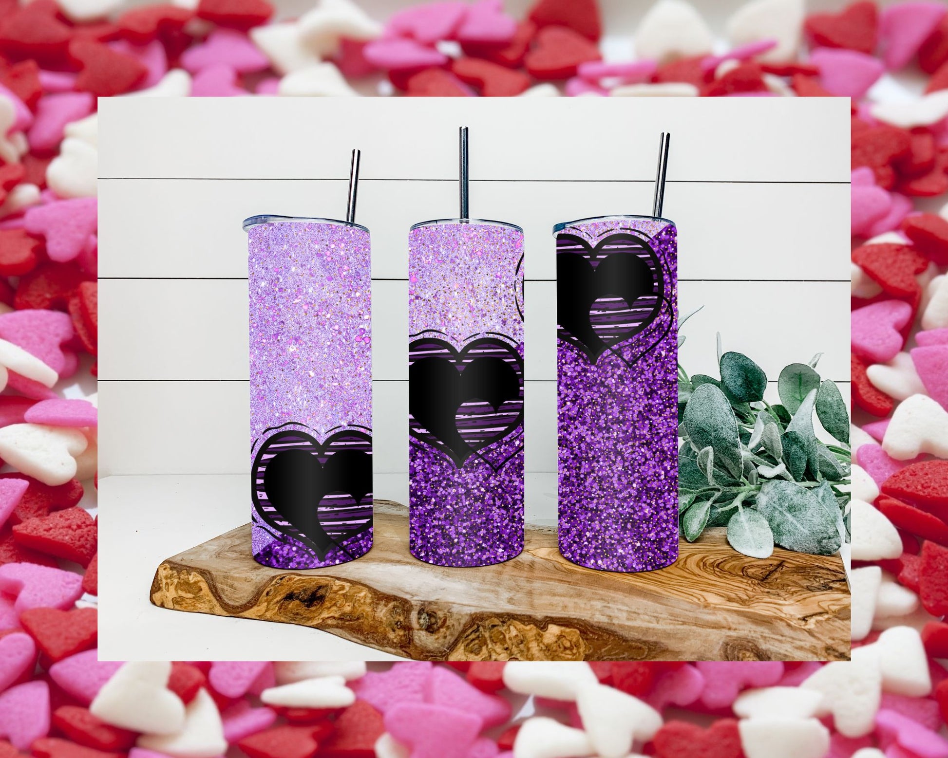 Hearts Tumbler - Valentine Tumbler