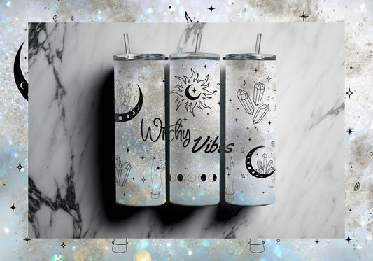 Witchy Vibes (Silver) Tumbler