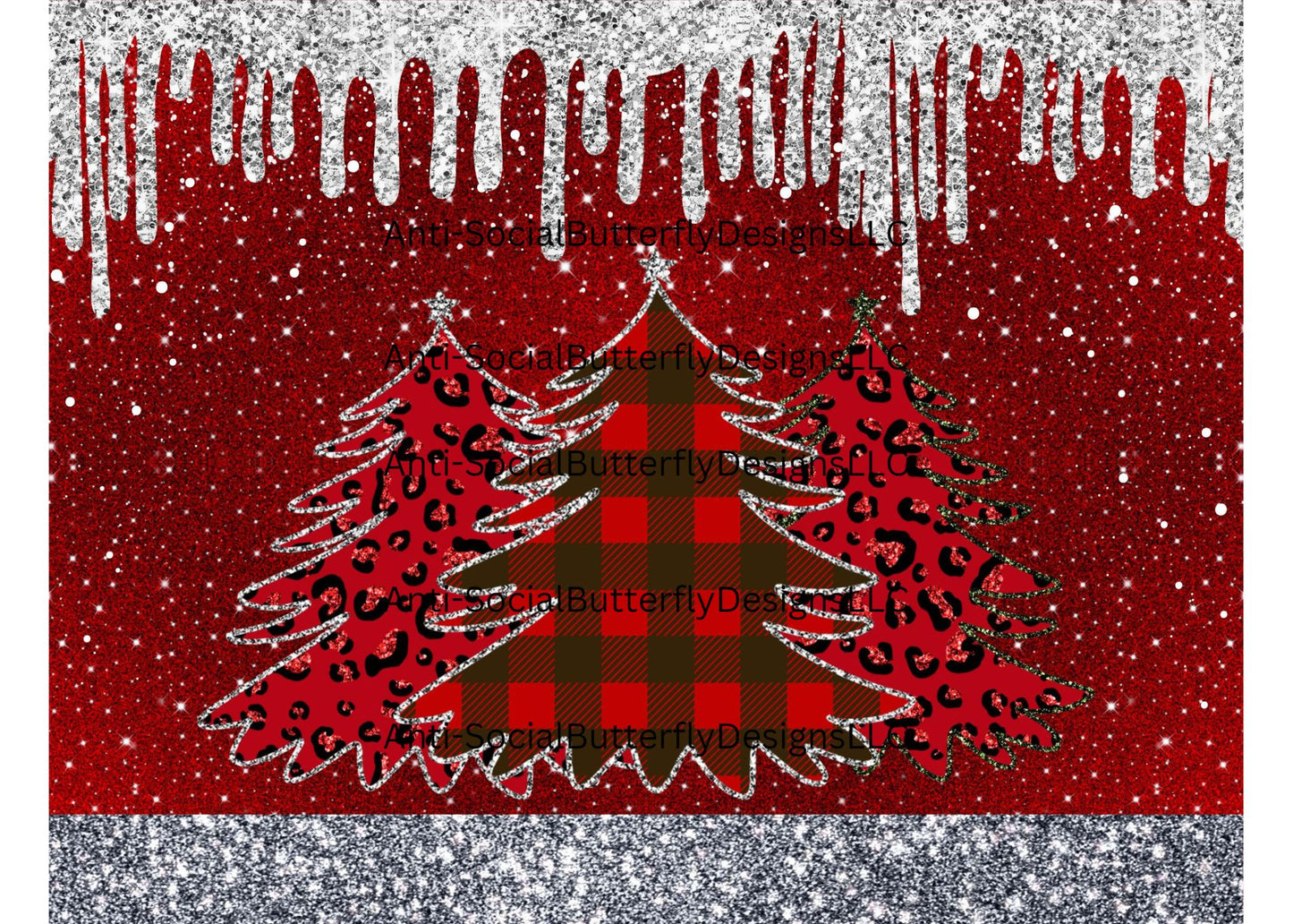 Red Christmas Trees Tumbler